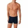 Schiesser Shorts 3er Pack 173816/904 Trunks, Baumwoll-Stretch, Schwarz-blau, Multicolor