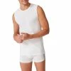 Schiesser Tank Top 2er Pack 173980/100 Tanktops, Baumwoll-Stretch, Weiß