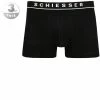 Schiesser Shorts 3er Pack 173983/000 Trunks, Baumwoll-Stretch, Schwarz