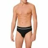 Schiesser Rio-Slip 3er Pack 173985/901 Slips, Baumwoll-Stretch, Grau meliert-schwarz, Schwarz-grau