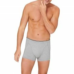 Schiesser Shorts 174004/202 Trunk, Baumwolle, Grau