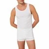 Schiesser Unterhemd 2er Pack 176038/100 Tanktops, Bio Baumwolle, Weiß