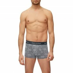 Marc O'Polo Shorts 3er Pack 174515/816 Trunks, Baumwoll-Stretch, Jeansblau