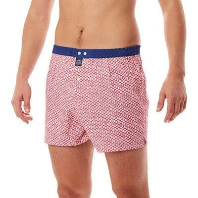 MC ALSON Boxer-Shorts 4336/blau-rot Boxershorts, Baumwolle, Rot-marine gemustert – Bild 3