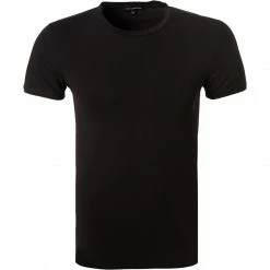 Ermenegildo Zegna Stre. Cot. T-Shirt N2M20005/001 Baumwolle, Schwarz