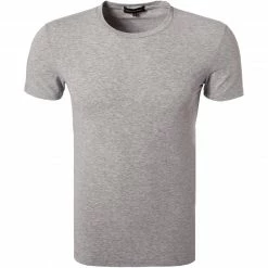 Ermenegildo Zegna Stre. Cot. T-Shirt N2M20005/020 Baumwolle, Grau meliert, Grau