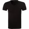 Ermenegildo Zegna Stre. Cot. V-Shirt N2M80005/001 T-Shirt, Baumwolle, Schwarz