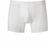 Ermenegildo Zegna Stret. Cotton Boxer N2LC7005/100 Trunk, Baumwoll-Stretch, Weiß
