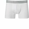 Ermenegildo Zegna Bi Pack Boxer N2X44008/100 Trunks, Baumwoll-Stretch, Weiß