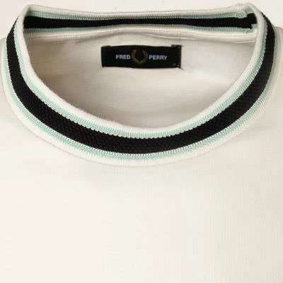 Fred Perry T-Shirt M1637/129 Longsleeve, Baumwolle, Wollweiß, Schneeweiß – Bild 3