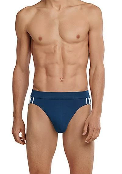 Schiesser Rio-Slips 3er Pack 173815/908 Bio Baumwoll-Stretch, Navy-petrol-schwarz, Blau-petrol – Bild 3