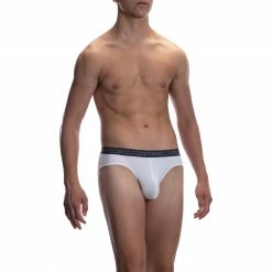 Olaf Benz RED2059 Sportbrief 108732/1000 Slip, Mikrofaser-Stretch, Weiß