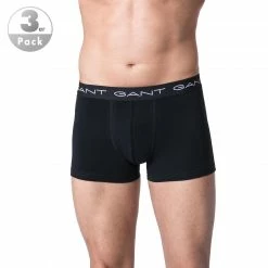 Gant Trunks 3er Pack 900003003/5 Baumwoll-Stretch, Schwarz