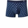 HOM Comfort Boxer Briefs Frioul 402085/P0RA Trunk, Baumwoll-Stretch, Blau-orange gemustert, Marine
