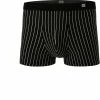 HOM Comfort Boxer Briefs Aix 402119/R04W Trunk, Baumwolle, Schwarz gestreift, Schwarz-weiß