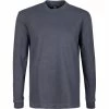 Strellson T-Shirt Leo 30028501/401 Longsleeve, Baumwolle, Graublau, Nachtblau