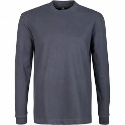 Strellson T-Shirt Leo 30028501/401 Longsleeve, Baumwolle, Graublau, Nachtblau