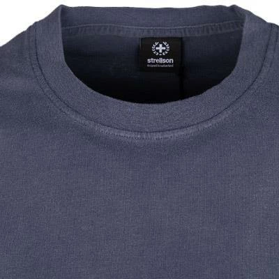 Strellson T-Shirt Leo 30028501/401 Longsleeve, Baumwolle, Graublau, Nachtblau – Bild 3