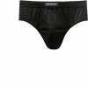 Ermenegildo Zegna Midi Brief N2L61007/001 Slip, Baumwoll-Stretch, Schwarz