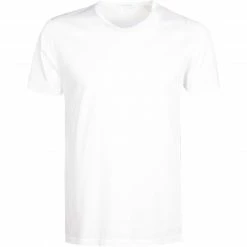 Ermenegildo Zegna Filoscozia T-Shirt N2M20007/100 Baumwolle, Weiß