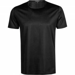 Ermenegildo Zegna Filoscozia T-Shirt N2M20007/001 Baumwolle, Schwarz