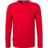 KARL LAGERFELD T-Shirt 755071/0/512224/320 Longsleeve, Baumwolle Logo-Print am Rücken, Dunkelrot