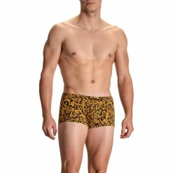 Olaf Benz RED2114 Minipants 108886/9802 Trunk, Baumwoll-Stretch, Gelb gemustert, Gelb