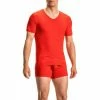 Olaf Benz RED1601 V-Shirt 107418/3000 T-Shirt, Baumwoll-Stretch, Rot