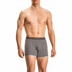 Olaf Benz RED2117 Boxerpants 108900/8010 Trunk, Mikrofaser, Schwarz gemustert, Schwarz-weiß