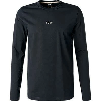BOSS Longsleeve TChark 50462807/404 Baumwolle, Dunkelblau – Bild 2