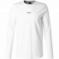 BOSS Longsleeve TChark 50462807/100 Baumwolle, Weiß