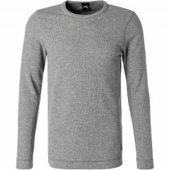 BOSS Longsleeve Tempest 50462773/051 Longleeve, Slim Fit, Baumwolle, Grau meliert, Grau