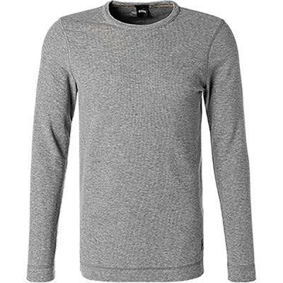BOSS Longsleeve Tempest 50462773/051 Longleeve, Slim Fit, Baumwolle, Grau meliert, Grau – Bild 2