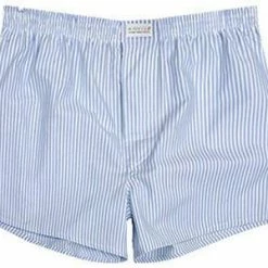 Novila Shorts 8580/55/102 Boxershorts, Baumwolle, Hellblau-weiß gestreift, Hellblau gestreift