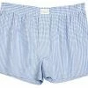 Novila Shorts 8580/55/202 Boxershorts, Baumwolle, Hellblau-weiß kariert, Hellblau kariert