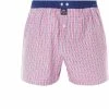 MC ALSON Boxer-Shorts 4405/rosa Boxershorts, Baumwolle, Rosa-blau kariert