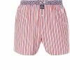 MC ALSON Boxer-Shorts 4416/rot Boxershorts, Baumwolle, Rot-marine gestreift