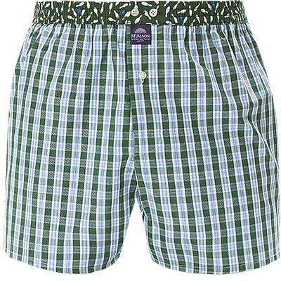 MC ALSON Boxer-Shorts 4423/grün Boxershorts, Baumwolle, Grün-hellblau gemustert – Bild 2