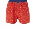 MC ALSON Boxer-Shorts 4448/rot Boxershorts, Baumwolle, Rot-blau gemustert