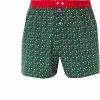 MC ALSON Boxer-Shorts 4449/oliv Boxershorts, Baumwolle, Oliv-rot gemustert