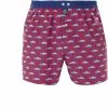 MC ALSON Boxer-Shorts 4454/rot Boxershorts, Baumwolle, Rot gemustert