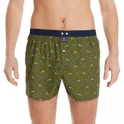 MC ALSON Boxer-Shorts 4468/oliv Boxershorts, Baumwolle, Oliv gemustert – Bild 3