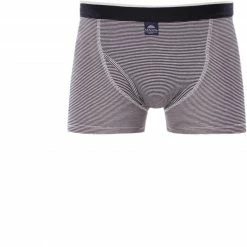 MC ALSON Jersey Boxer-Shorts J0201/blau-grau Trunk, Baumwoll-Jersey, Grau-blau gestreift