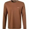 Marc O'Polo Longsleeve 127 2222 52080/762 Bio Baumwolle, Braun meliert, Braun