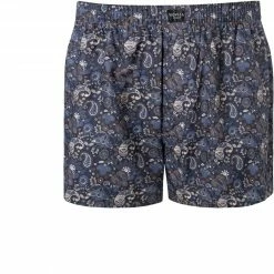 Novila Boxershorts 8676/055/165 Baumwolle, Marineblau-taupe gemustert, Taupe