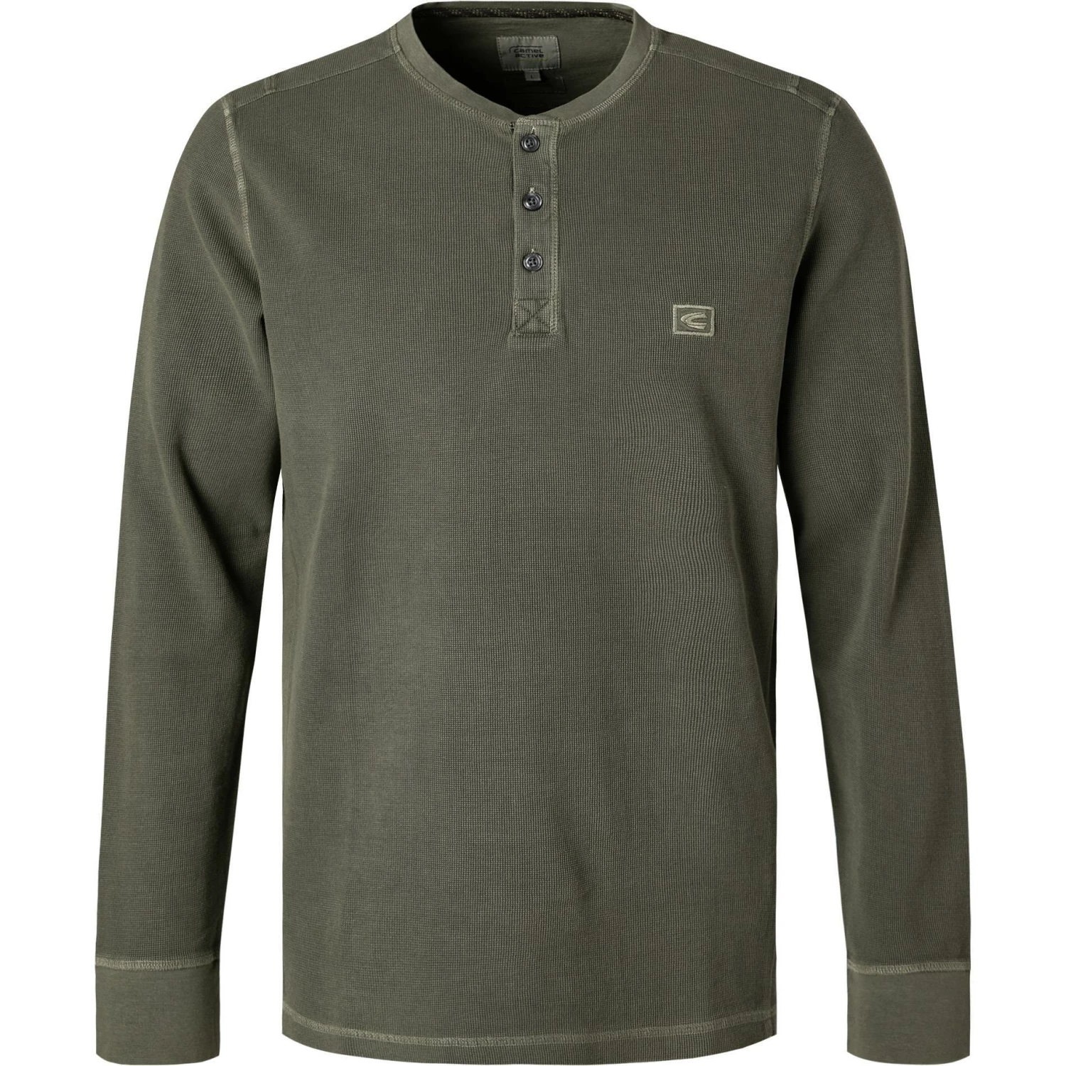 camel active Longsleeve 409671/6T11/93 Baumwolle, Olivgrün, Oliv