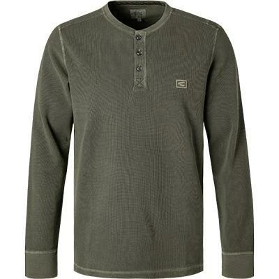 camel active Longsleeve 409671/6T11/93 Baumwolle, Olivgrün, Oliv – Bild 2