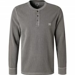 camel active Longsleeve 409671/6T11/06 Baumwolle, Steingrau