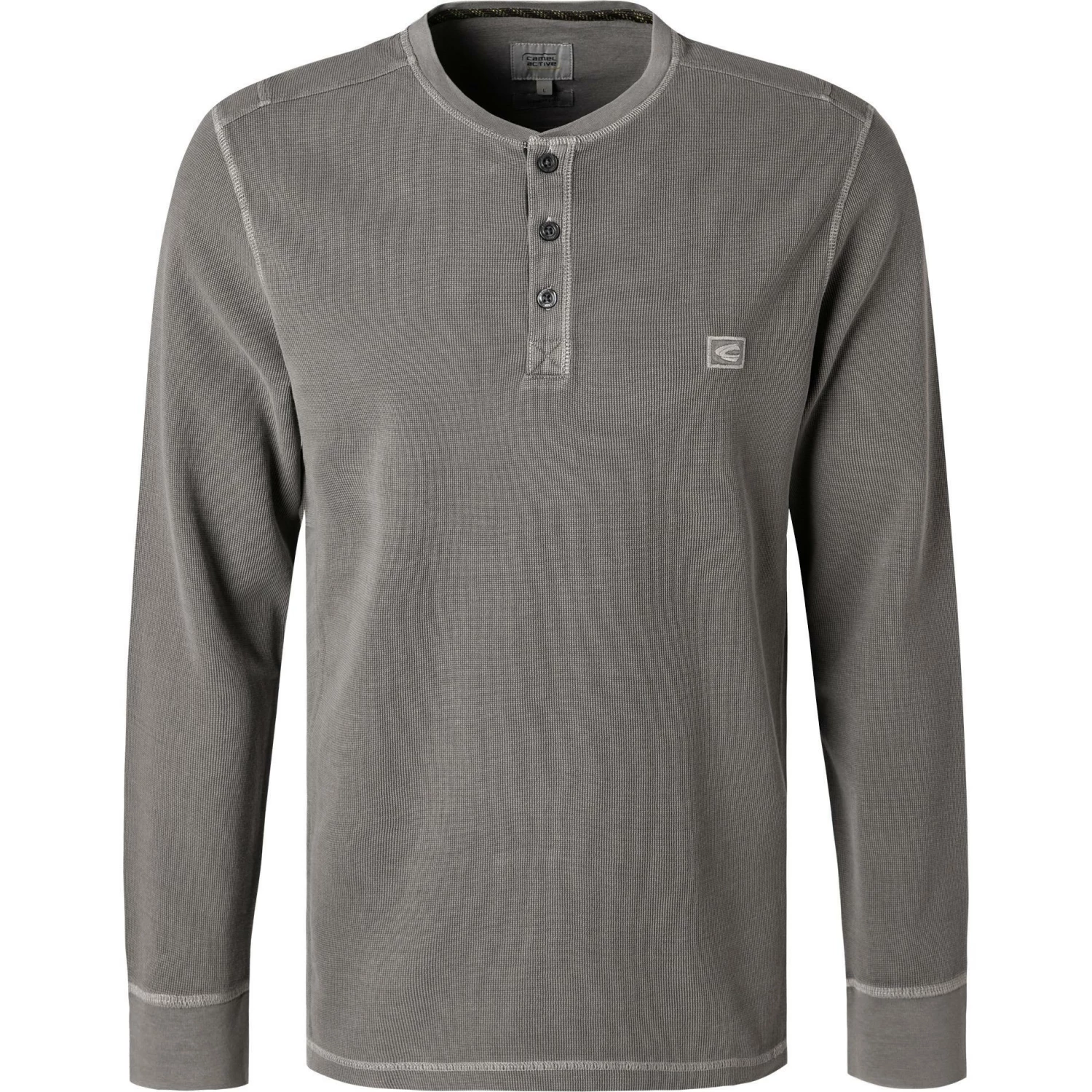 camel active Longsleeve 409671/6T11/06 Baumwolle, Steingrau
