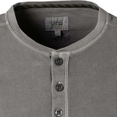 camel active Longsleeve 409671/6T11/06 Baumwolle, Steingrau – Bild 3